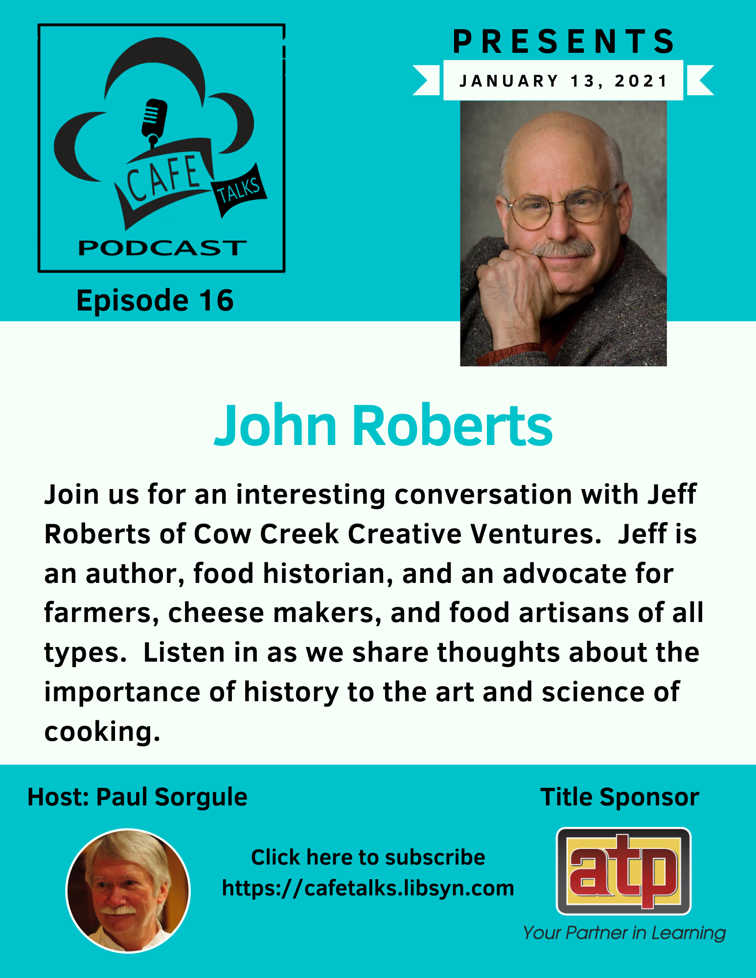 CAFE Talks Podcast 16 John Roberts