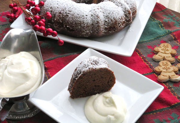 Florida Ginger Cake with Fluffy Eggnog small