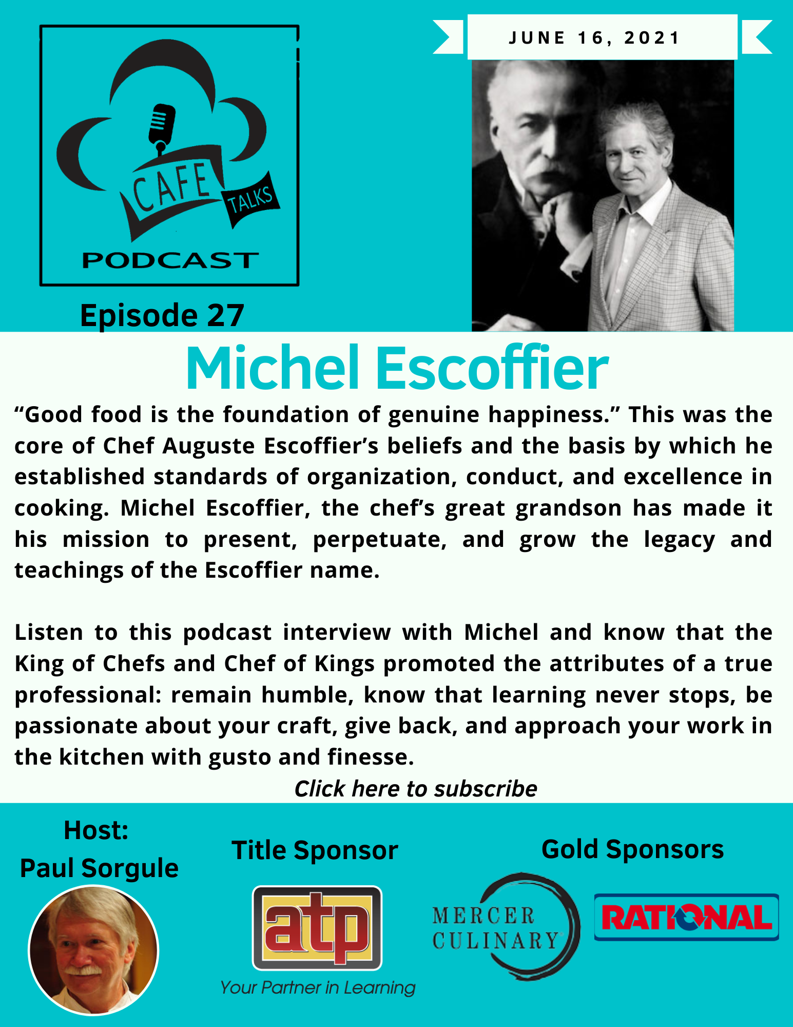 CAFE Talks Podcast 27 Michel Escoffier