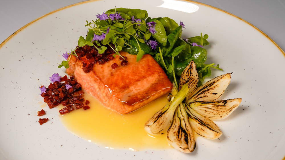 Sweet Ginger Beurre Blanc Salmon Filet by André Cardé Photo Credit to Barrel Room Productions web