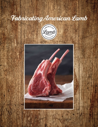 Fabricating Lamb Booklet for Culinary Instructors